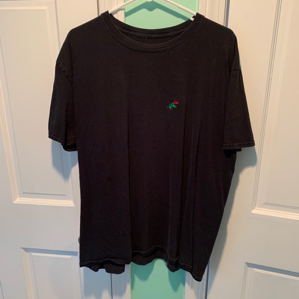 Rose Embroidered Tee